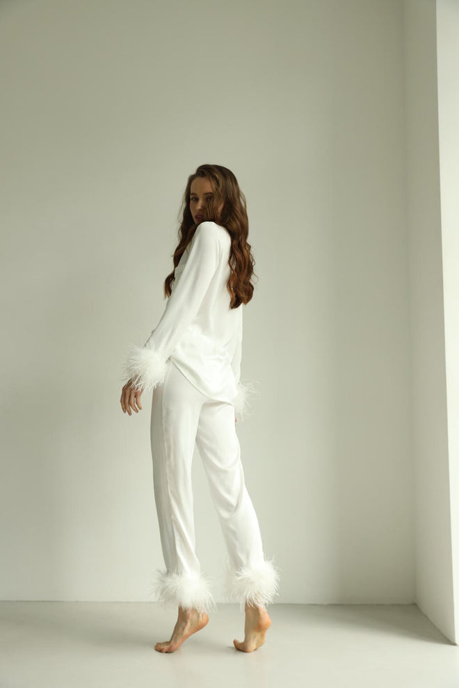 Crystal PJs- White with pants