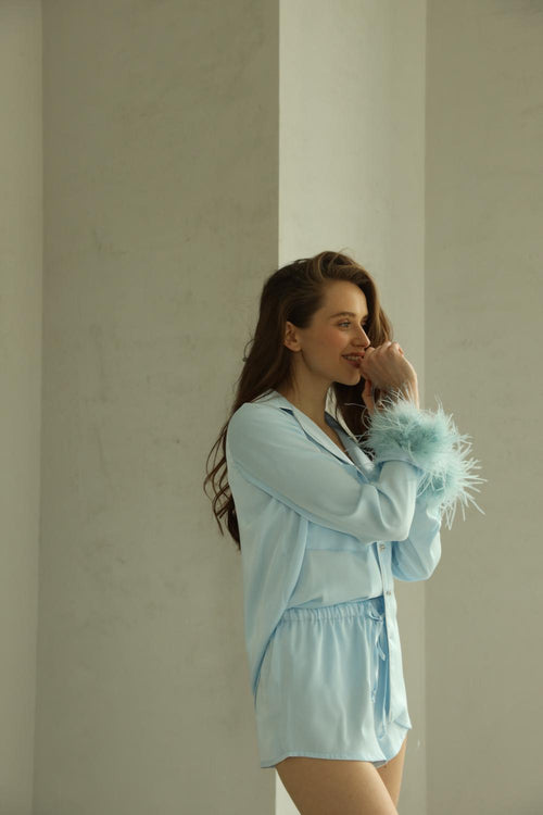Crystal PJs- Blue short