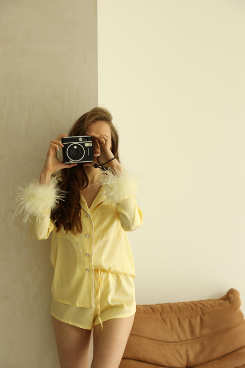 Crystal PJs- Yellow short