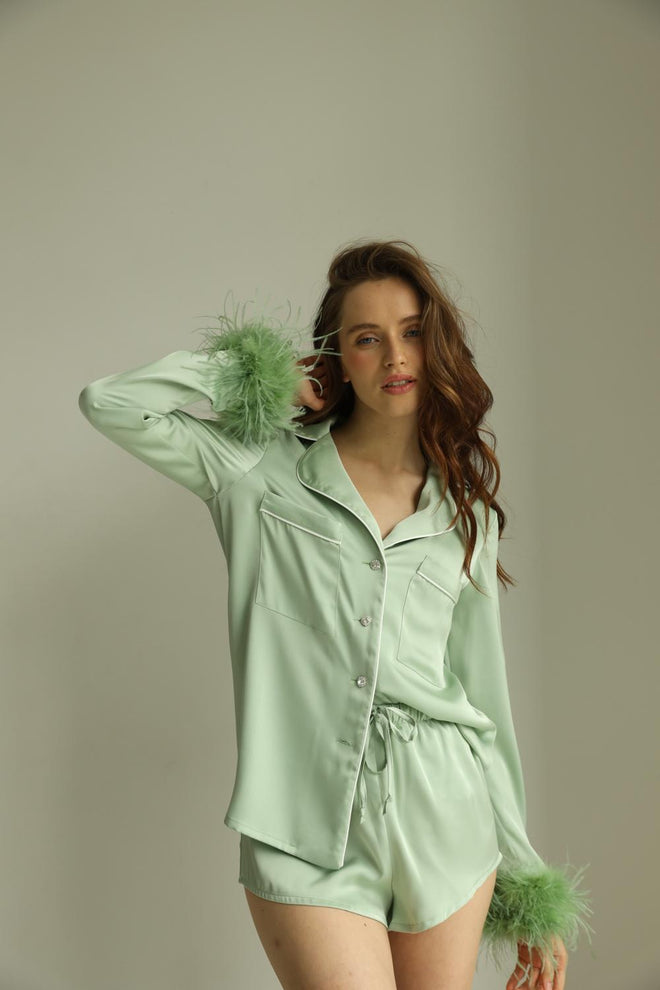 Crystal PJs- Green short