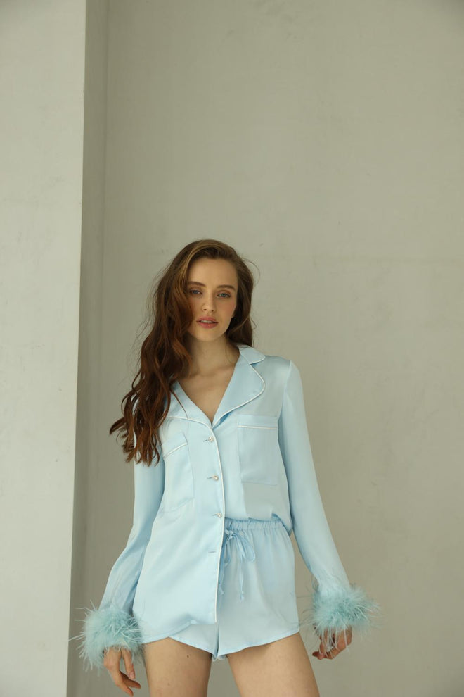 Crystal PJs- Blue short