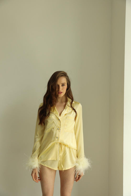 Crystal PJs- Yellow short