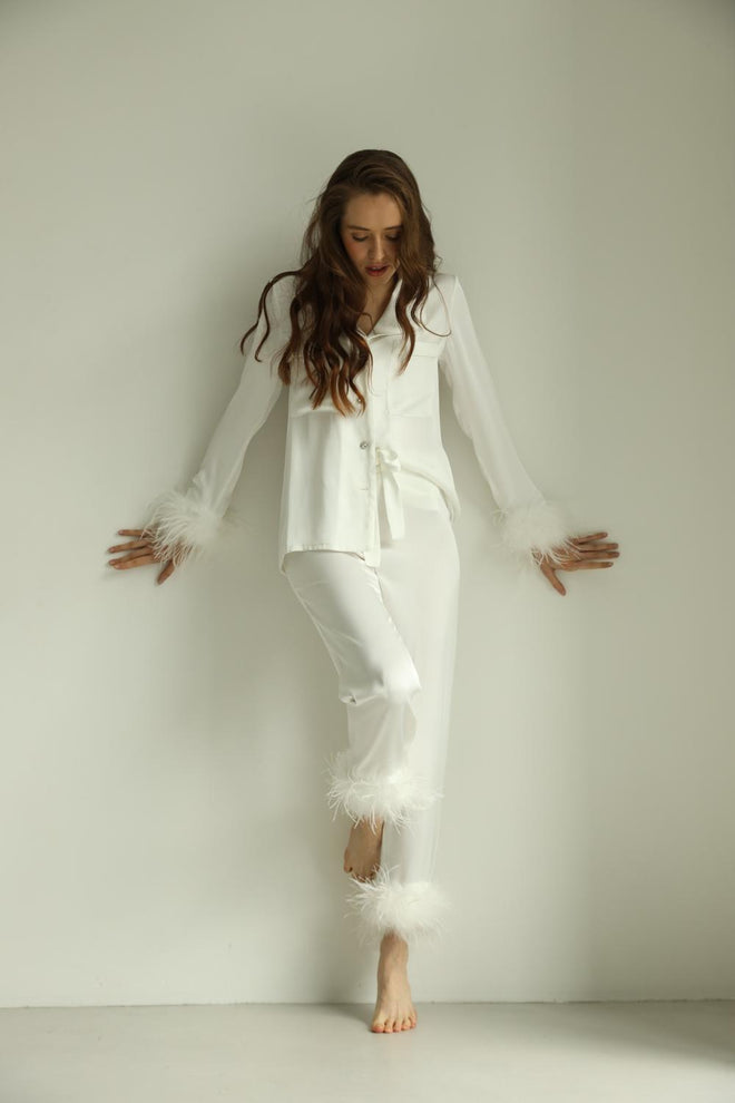 Crystal PJs- White with pants