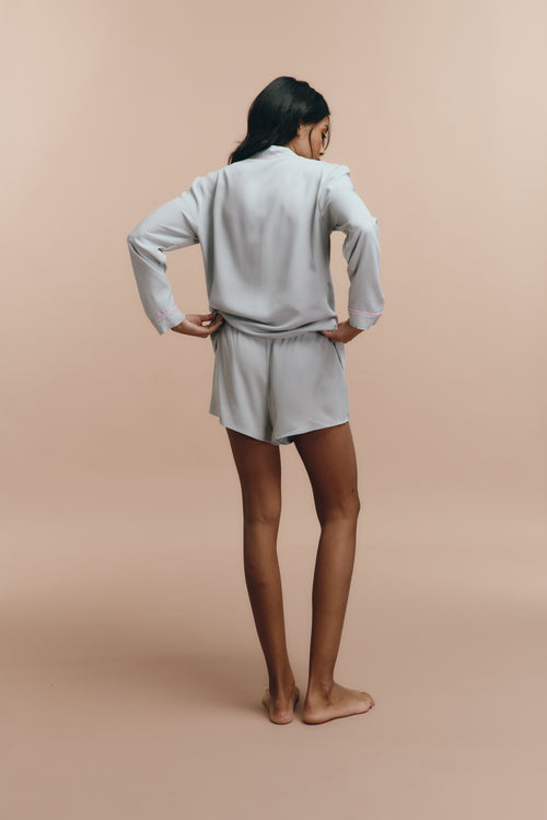 Emily pjs - Grey with shorts