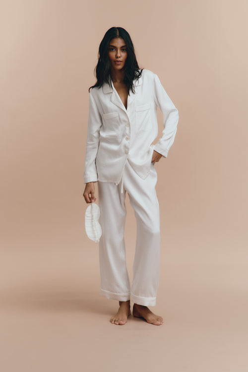 Emily pjs - White with pants