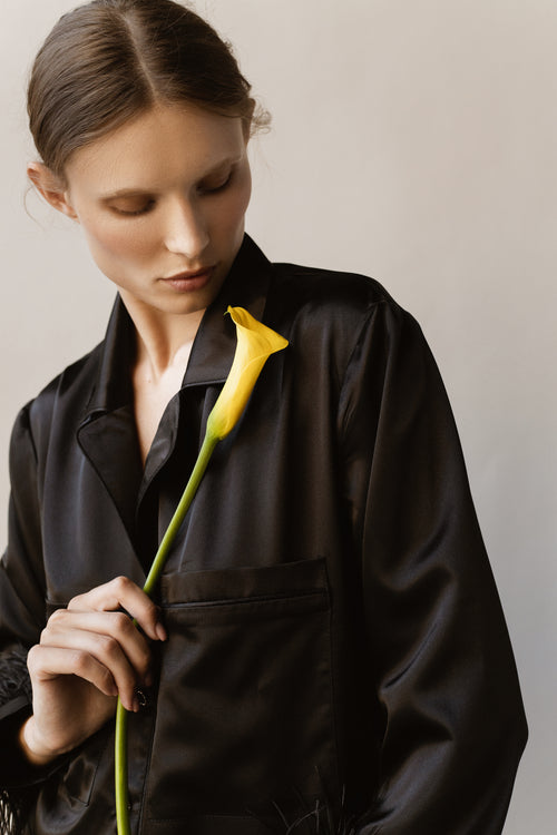 Pajama set - Black feather