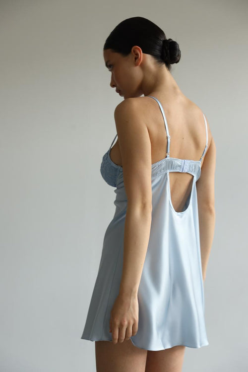 Kendall - Blue slip dress