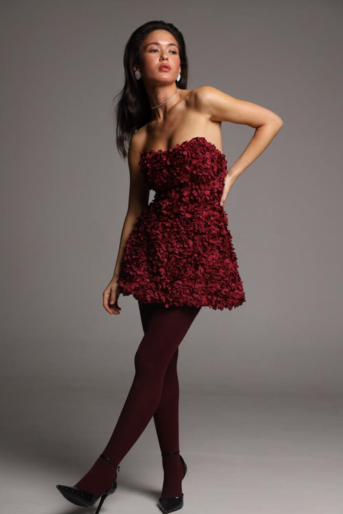 Kerry - Burgundy dress