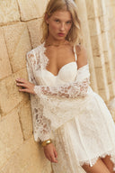Susan - long lace robe