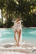 Susan - long lace robe