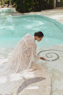 Susan - long lace robe