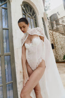 Sarah - Long lace cape