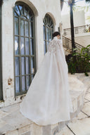 Sarah - Long lace cape