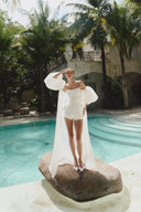 Courtney - Organza cape