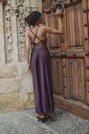 Harper - long plum dress