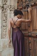 Harper - long plum dress