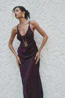 Harper - long plum dress