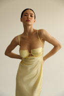 Megan - Yellow long dress