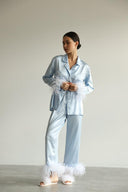 Pajama set - Blue feather