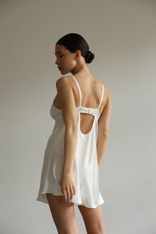 Kendall - White slip dress