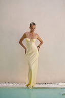 Megan - Yellow long dress