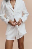 Emily pjs - White with shorts