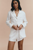 Emily pjs - White with shorts