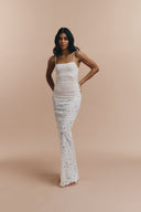 Daniella - Long semi sheer dress