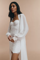 Jessica - White chiffon robe