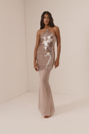 Jade - nude sequin dress
