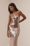Jade - nude sequin dress