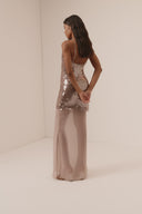 Jade - nude sequin dress