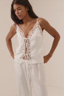 Lucy - White short top with pants