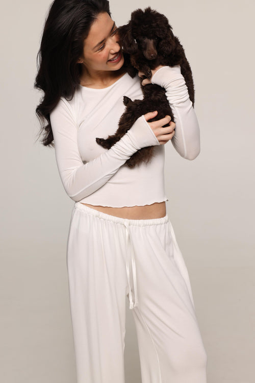 Amelia - long sleeve - White