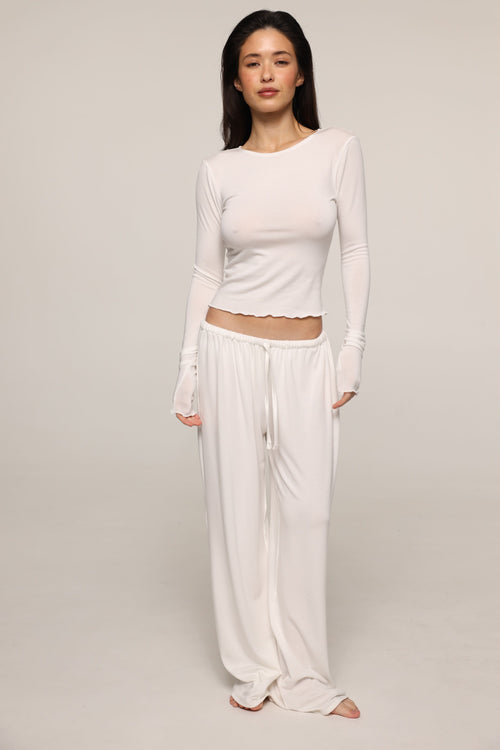 Amelia - long pants - White