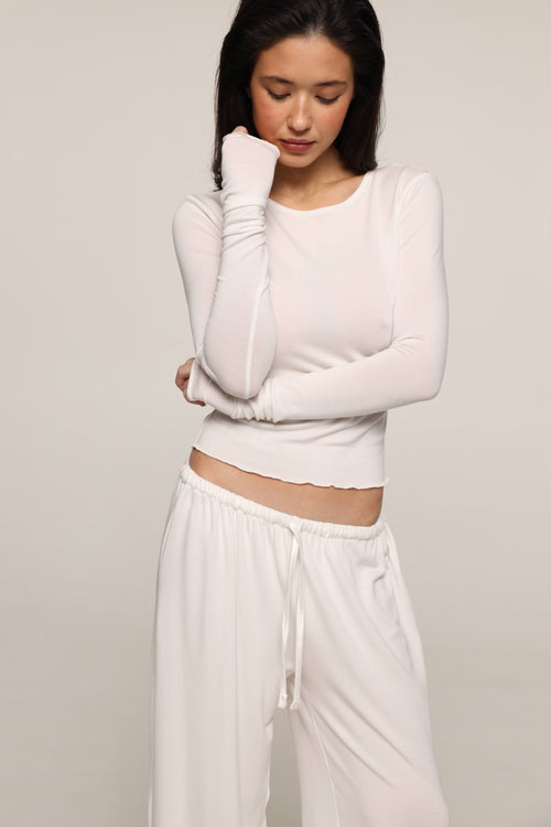 Amelia - long sleeve - White