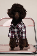 Tartan - pet pjs - Burgundy