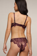 Сінді - мереживні труси - бордові