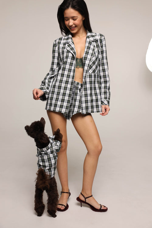 Tartan - shorts - Green