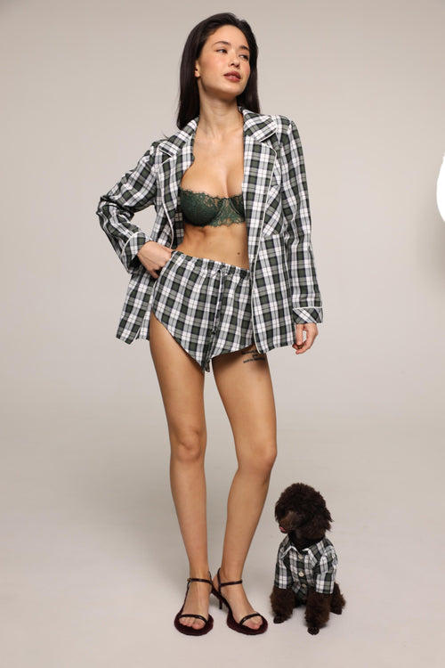 Tartan - shorts - Green