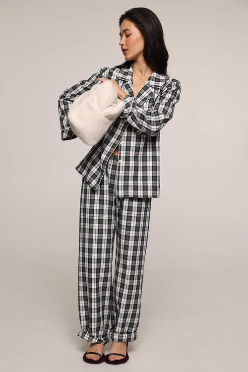 Tartan - long pants - Green