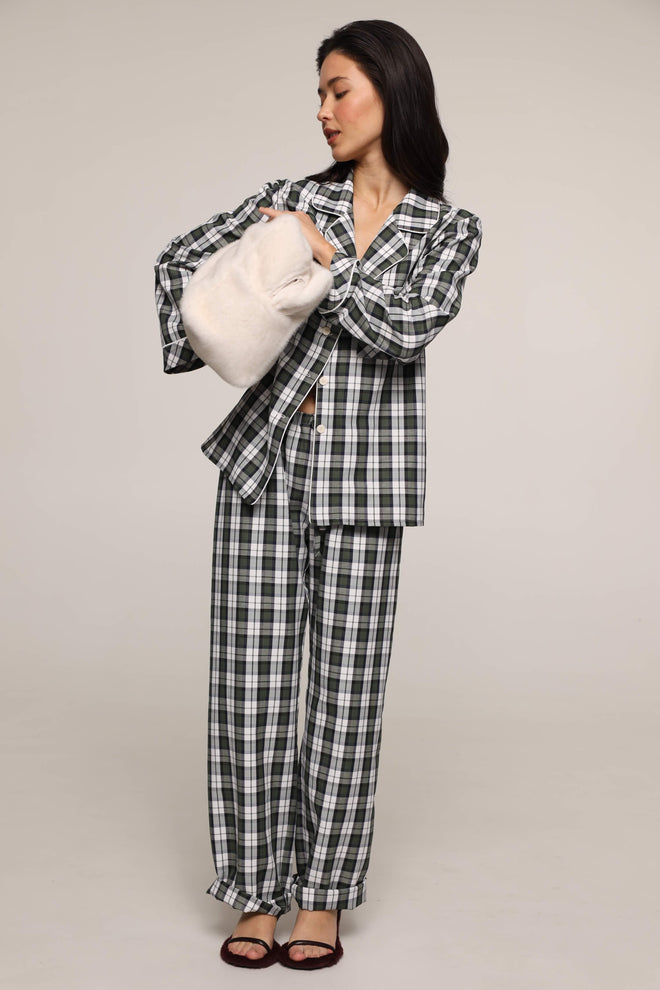 Tartan - long pants - Green