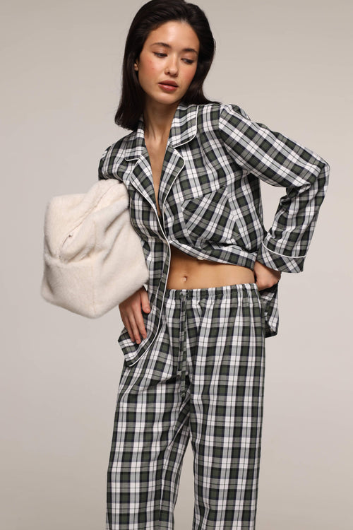 Tartan - long pants - Green