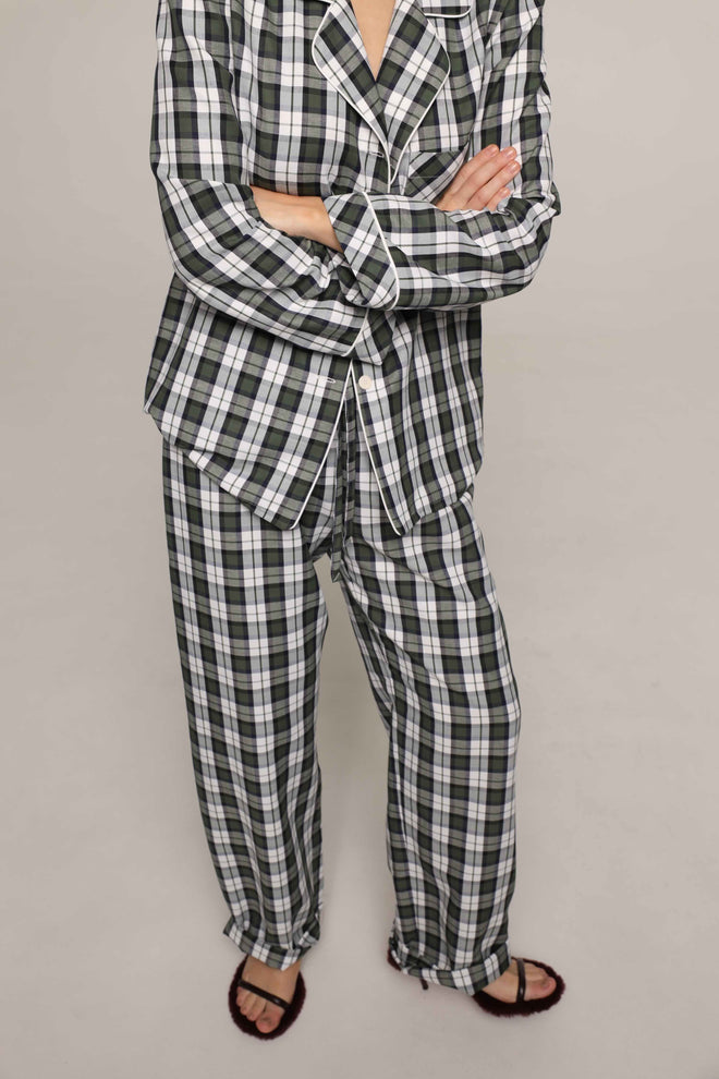 Tartan - long pants - Green