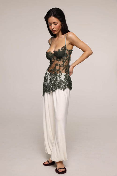 Sophia - lace top - Green