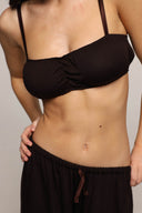 Amelia - non wire bra - Chocolate