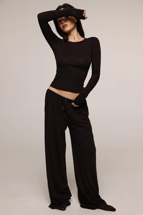 Amelia - long sleeve - Chocolate