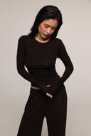 Amelia - long sleeve - Chocolate