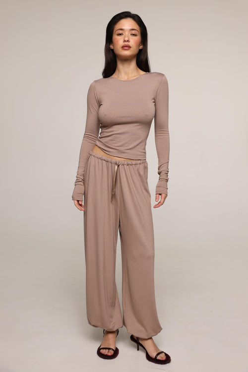 Anastasia - joggers- Cappuccino