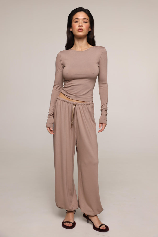 Anastasia - joggers- Cappuccino